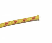veteráni - náhradní díly - Opředený svíčkový kabel - žluto/červený